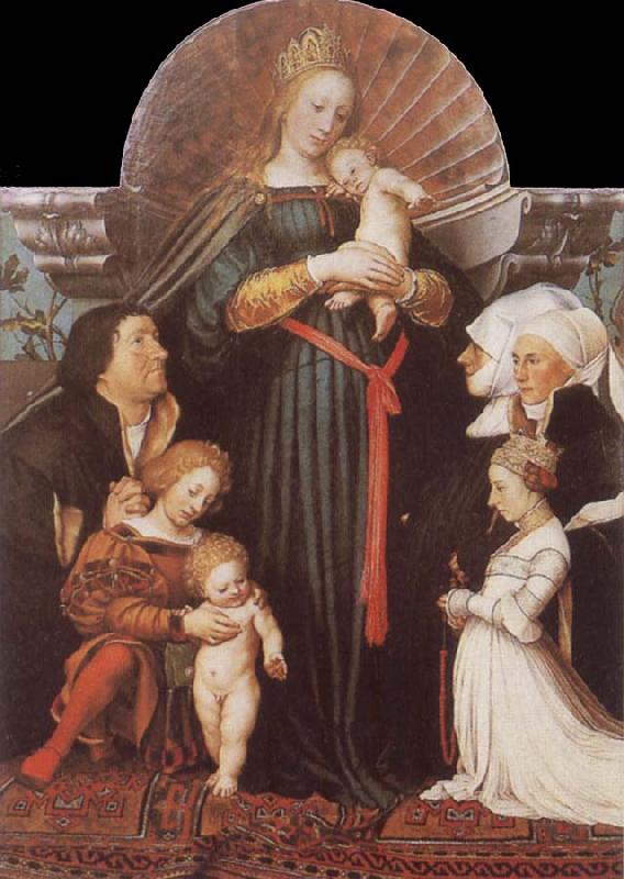HOLBEIN, Hans the Younger Damstadt Madonna oil painting picture